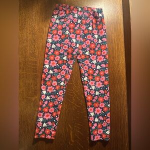 Floral Kids Leggings Pants~Hanna Andersson~Size S